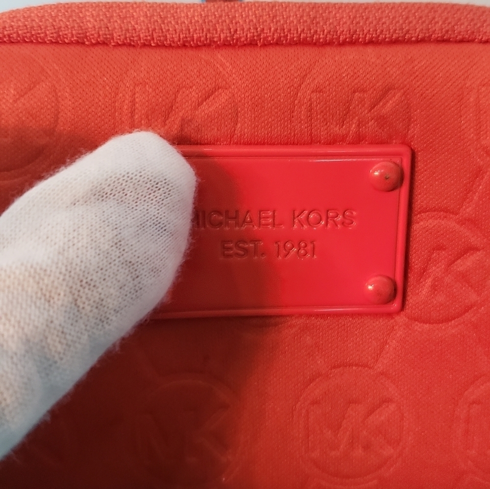 Michael Kors Canvas Zippered Pouch - Picture 5 of 9